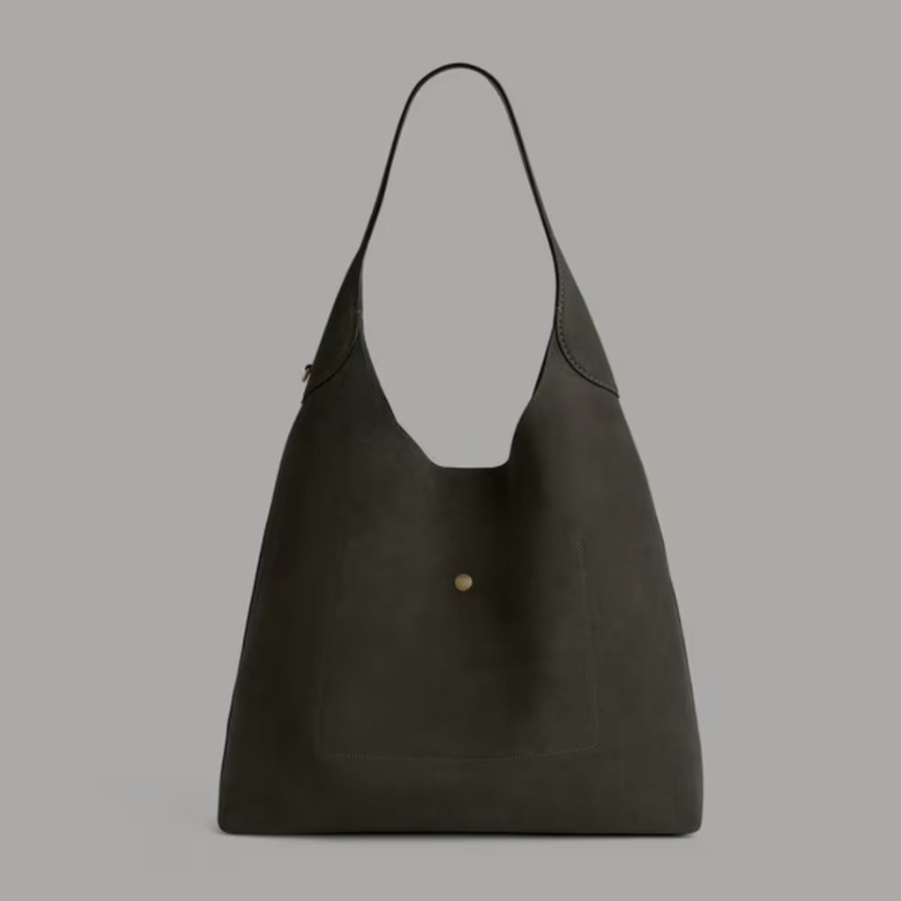 Coach Brooklyn 39 Olive Suede Shoulder Bag - Picture 3 of 8